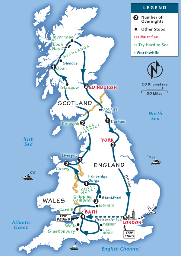 Great Britain Itinerary Where to Go in Great Britain by Rick Steves