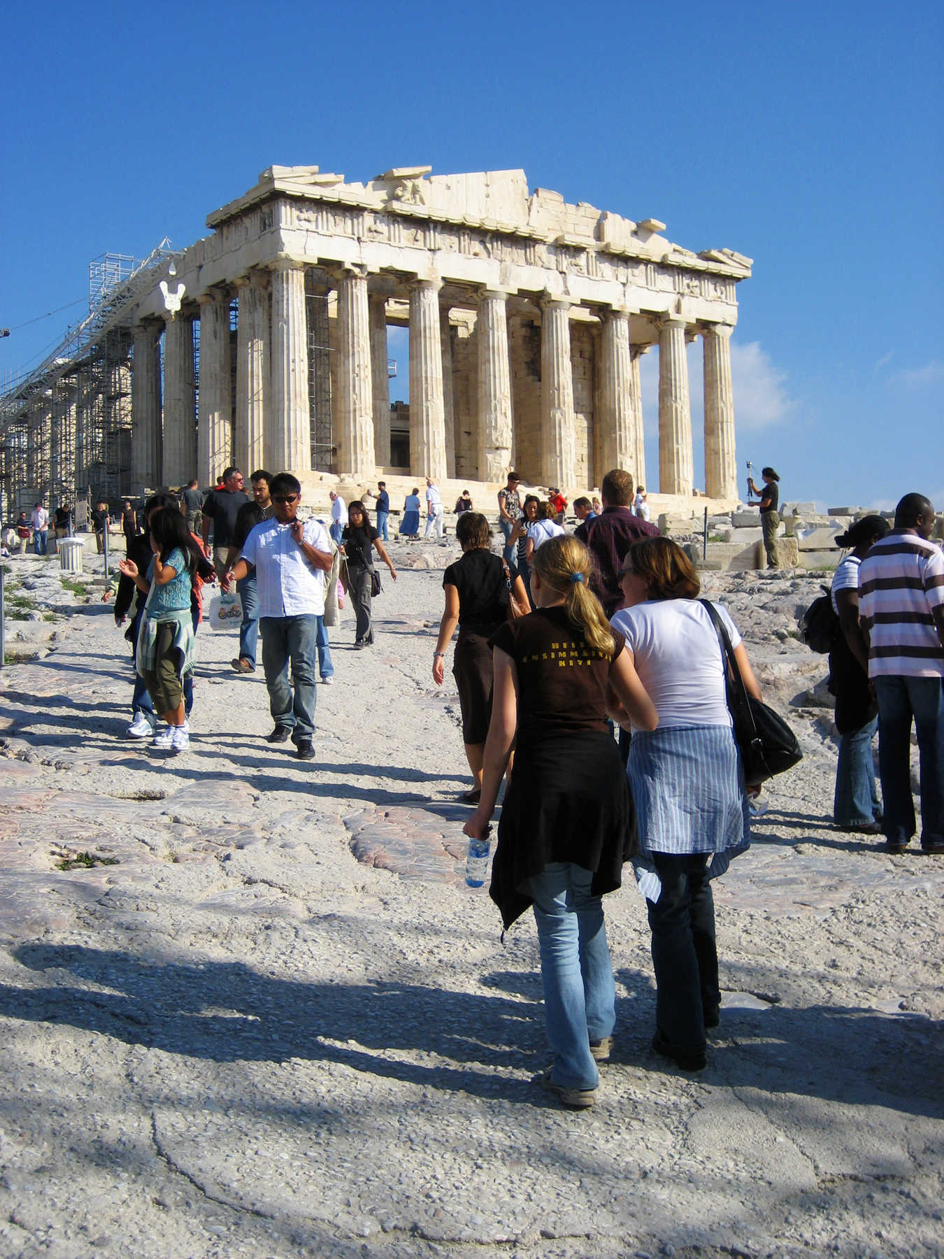 Parthenon Crowd, Acropolis, Athens, Greece