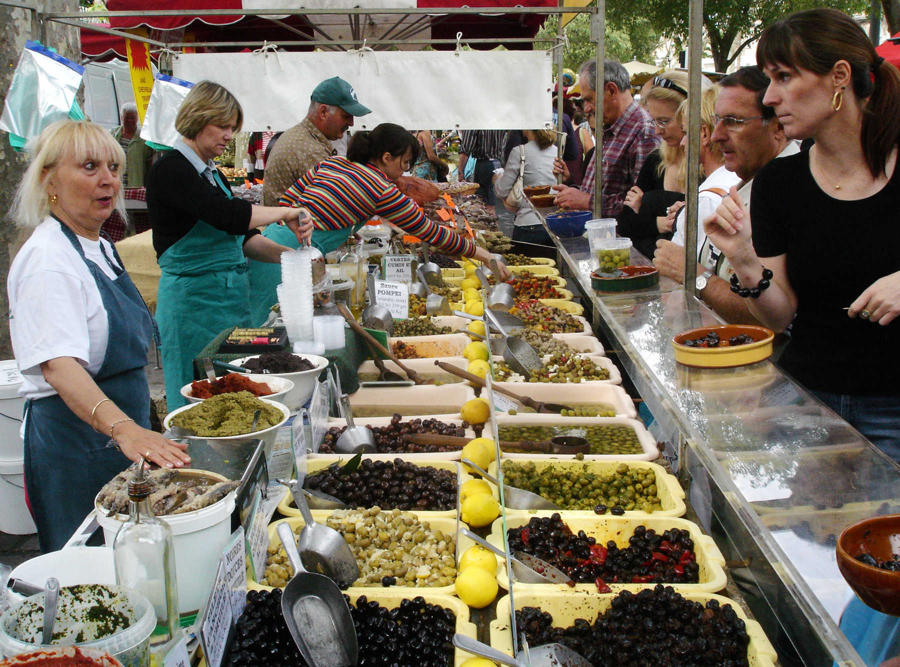 Market with Olives, Arles, Provence, France