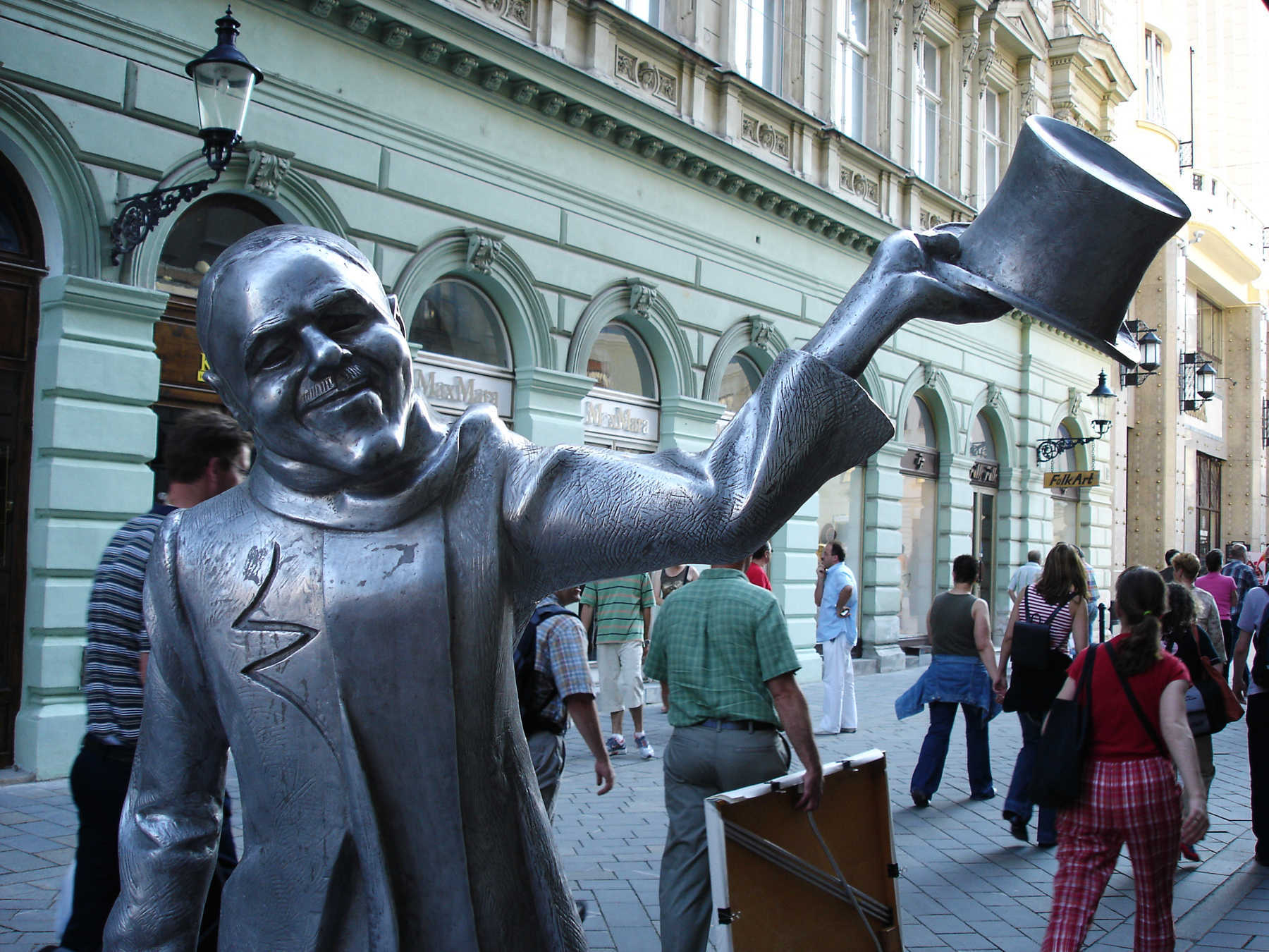 Statue in Bratislava, Slovakia