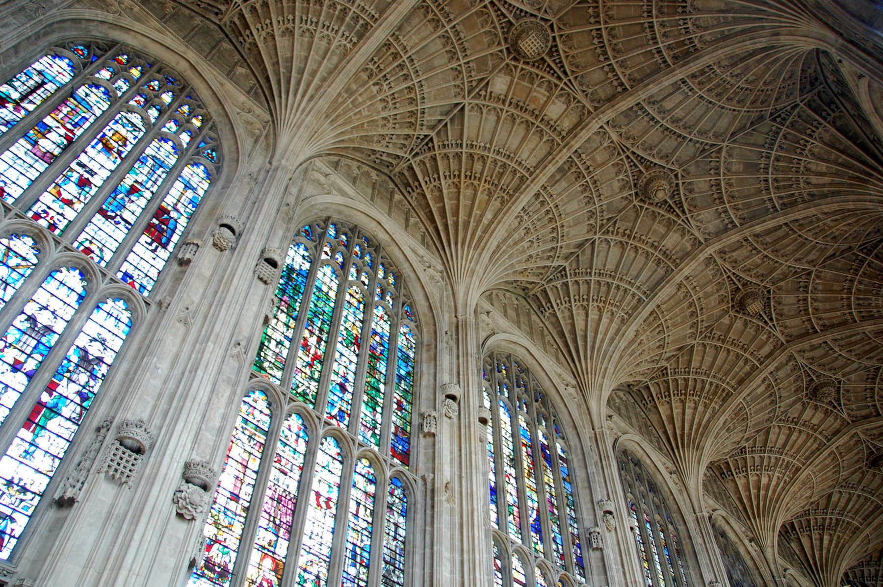 Ceiling of King's College Chapel, Cambridge, England