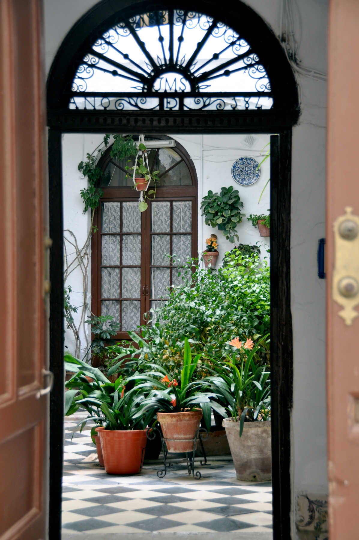Patio, Arcos de la Frontera, Andalucia, Spain