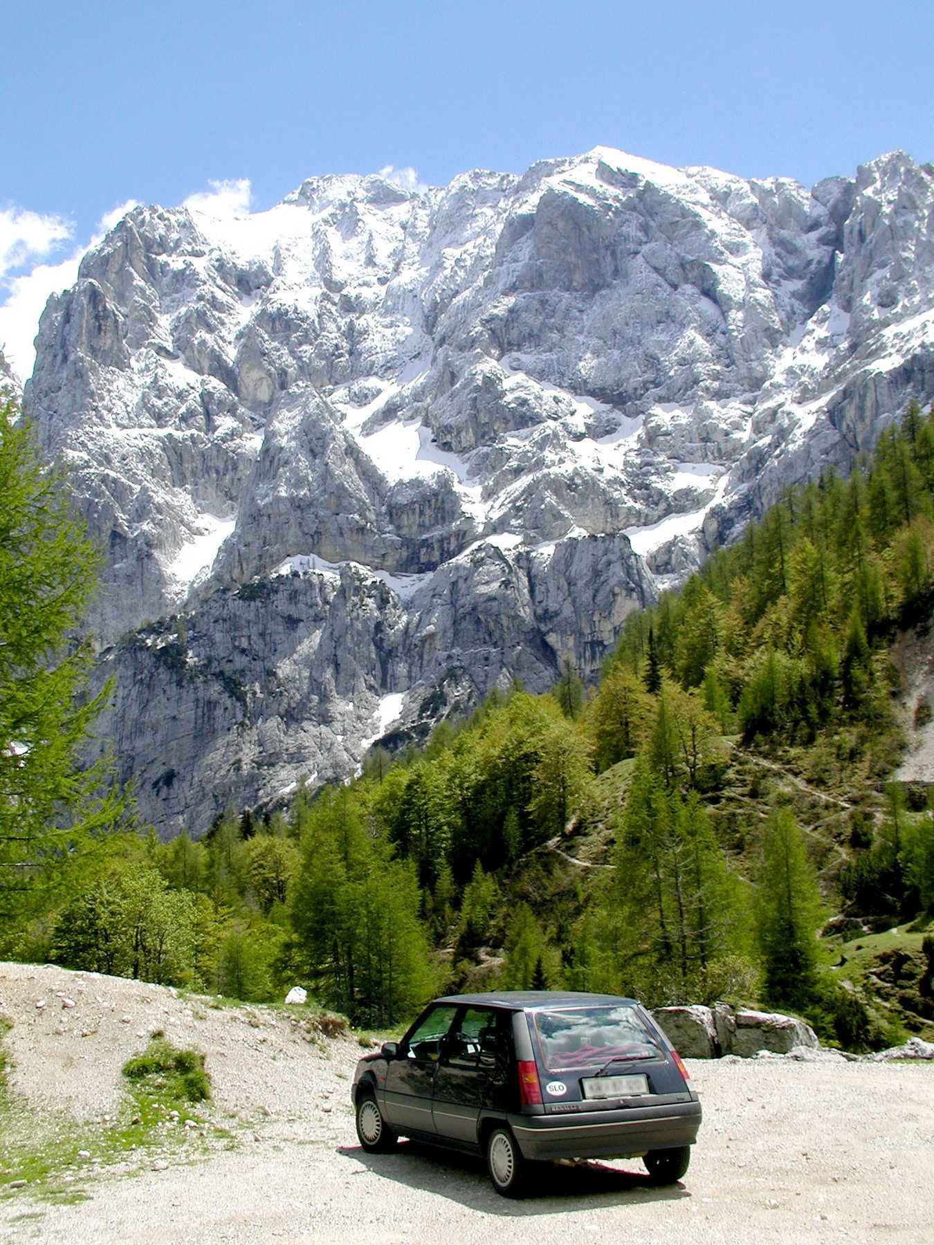 Roadside View of Julian Alps, Slovenia