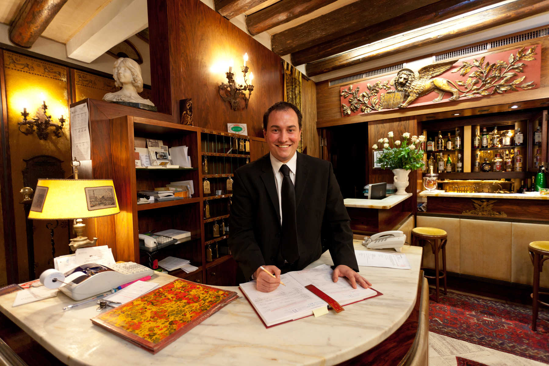 Hotel Reception Staff, Venice, Italy