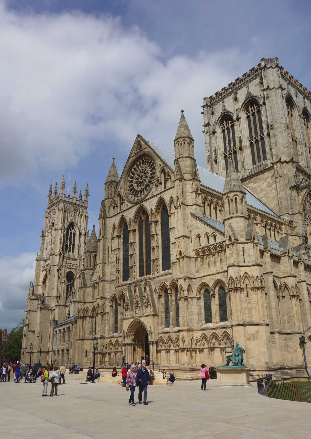 The York Minster is the largest Gothic church north of the Alps