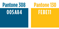 Our Pantone colors are 308 and 130