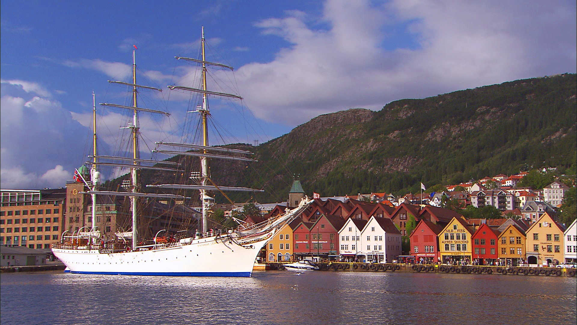 Bergen's harbor, in Norway