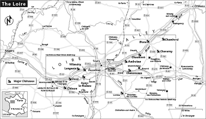 Map of the Loire