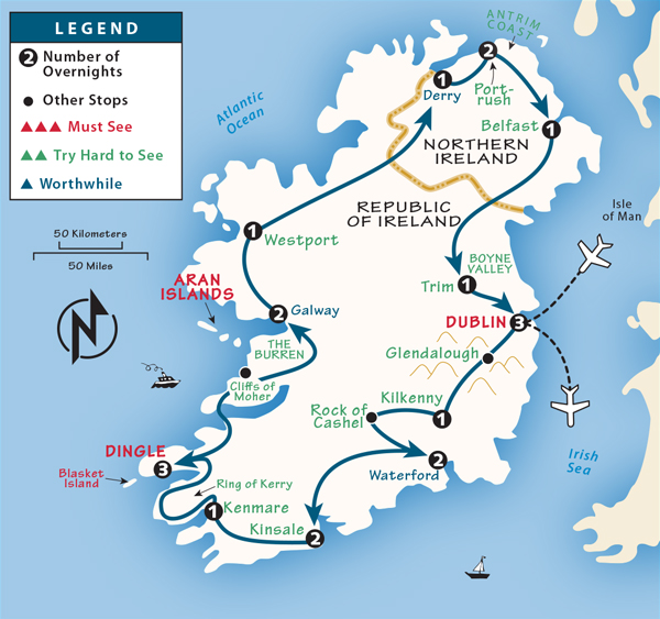 ireland driving tour itinerary