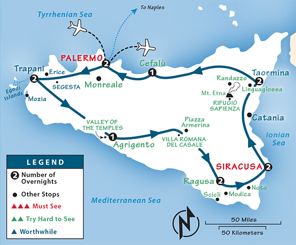 travel itinerary sicily