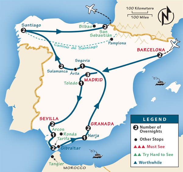 travel itinerary southern spain