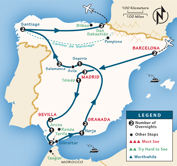 3 week driving tour of spain