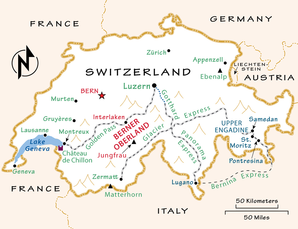 Switzerland map