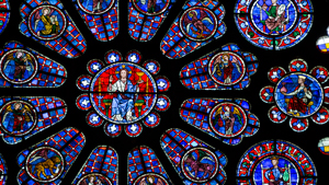 South Rose Window in the Chartres Cathedral