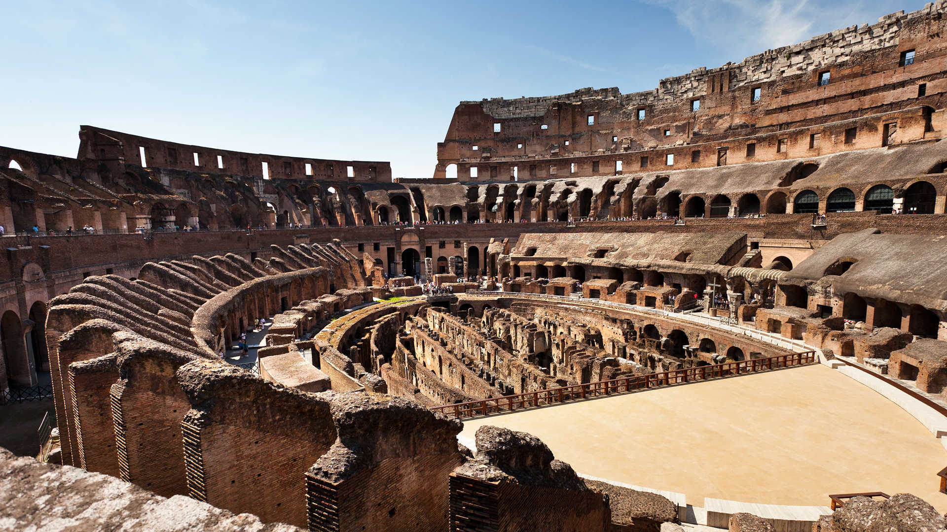 Rome: the interior of the Colosseum