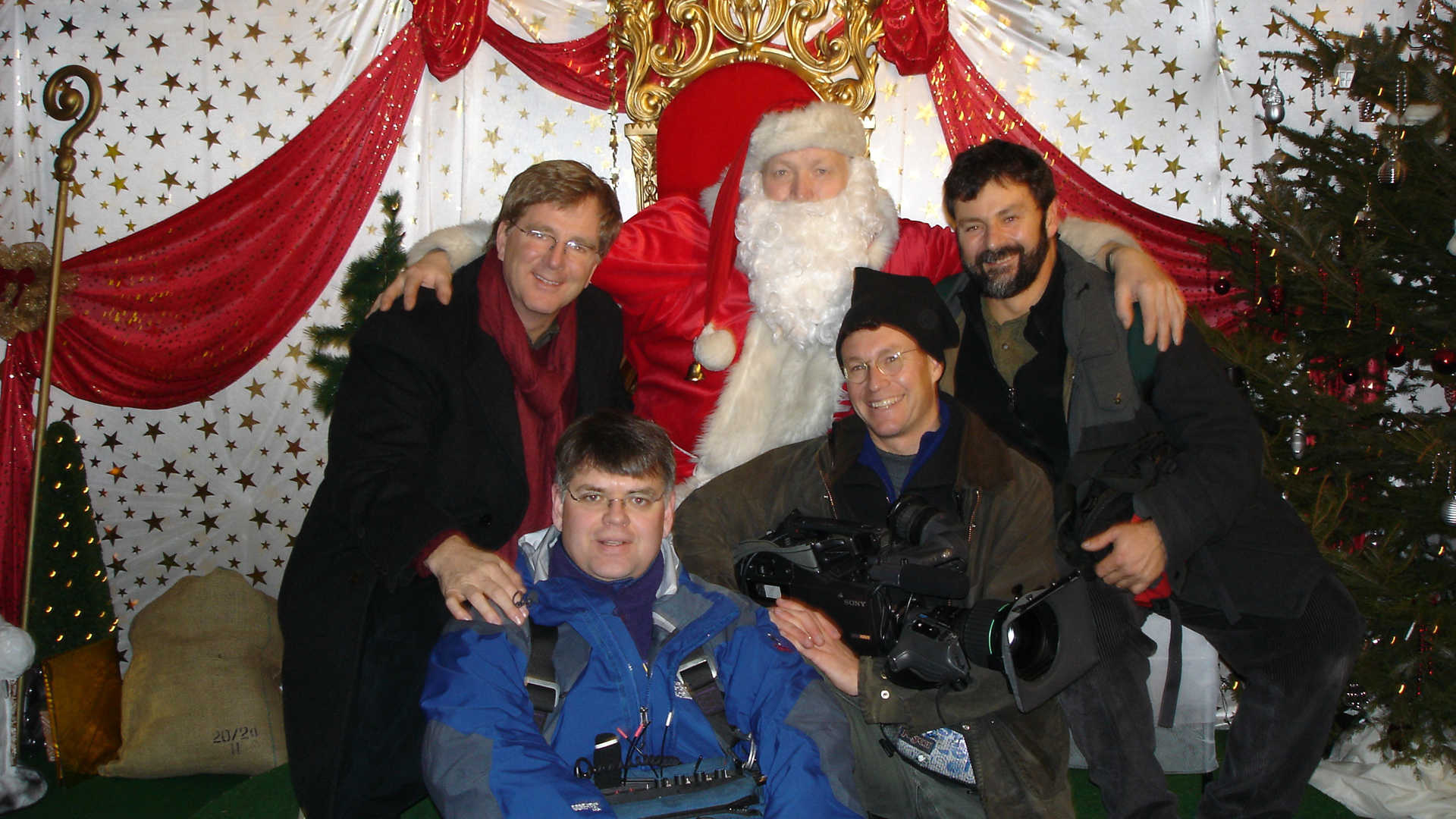 Rick & the crew with Santa