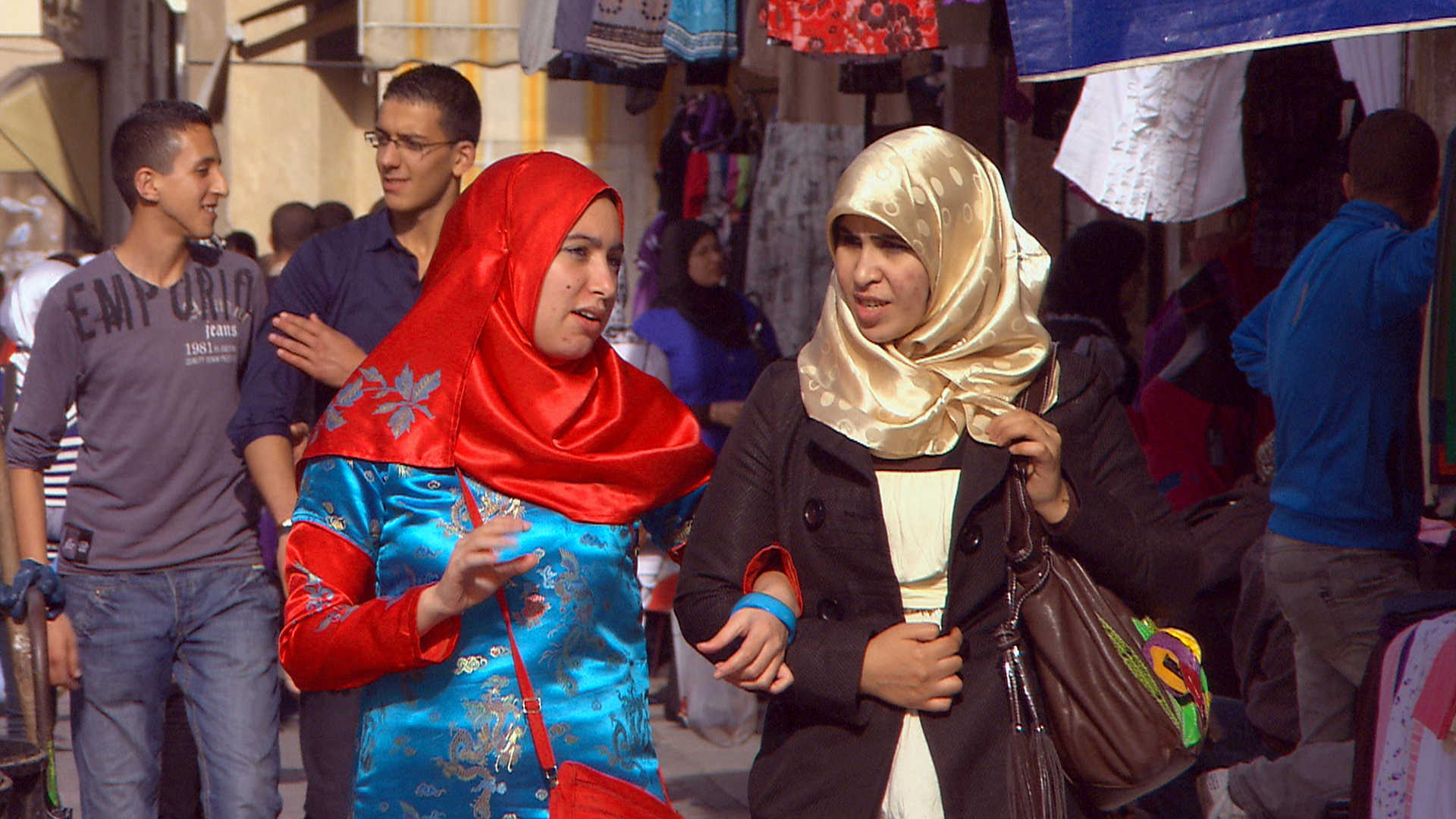 Women in the streets of Tangier