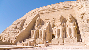 The Temple of Ramesses II in Abu Simbel, Egypt