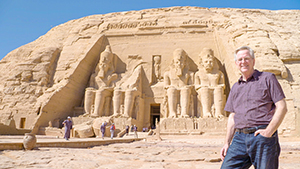 Rick at the Temple of Ramesses II in Abu Simbel, Egypt