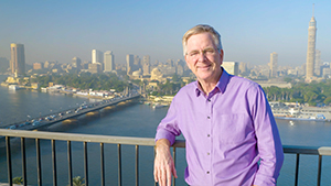 Rick overlooking the Nile River and Cairo